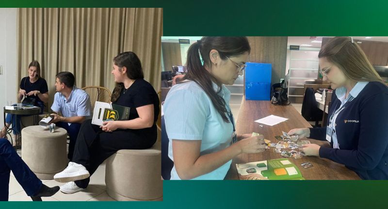 Colaboradores da Cooperja fortalecem laços com álbum de figurinhas histórico